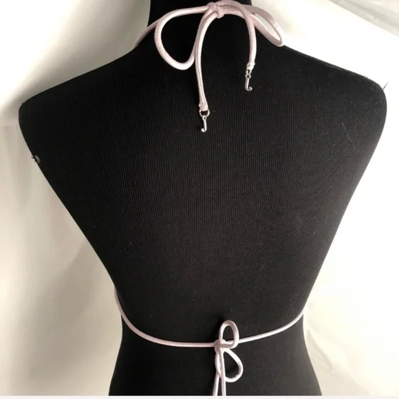Juicy Couture Y2K pink sparkle string bikini XL